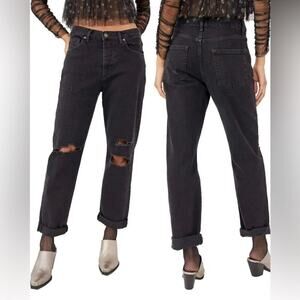 Free people Bren Distressed Boyfriend Jeans